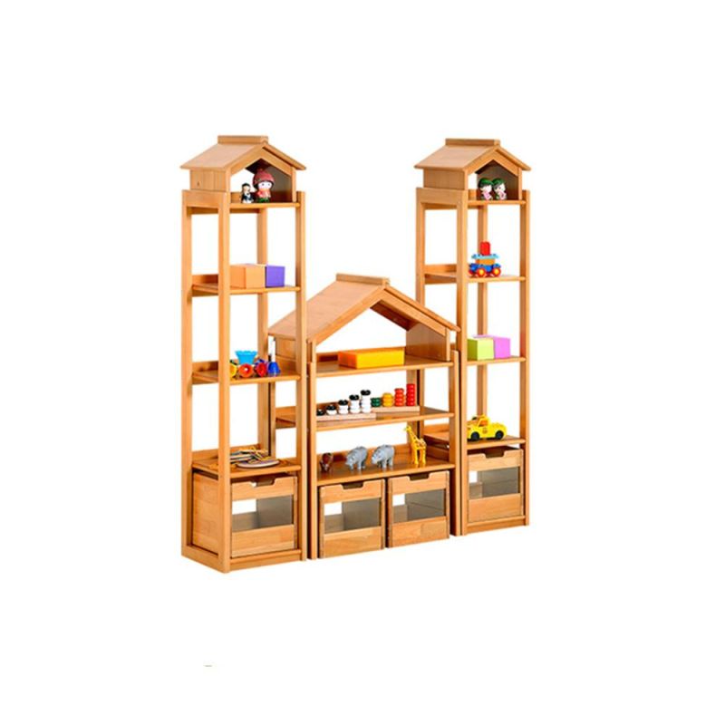 Day Care Center Kids Display Cabinet, School Furniture Children Cabinet, Playroom Furniture Toy Storage Cabinet, Preschool Combination Cabinet