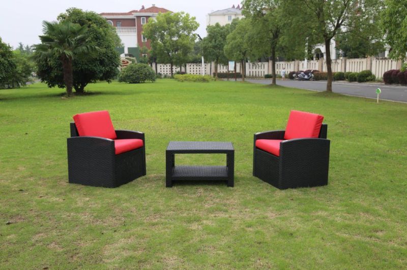 Rattan Pattern Plastic Polythene Injection Sofa Home Used Sofa in Modern Furniture Outdoor Furniture Living Room Garden Camping Leisure Sofa Sets