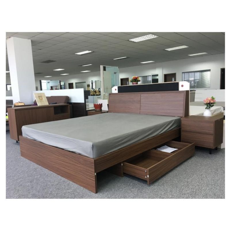 Wholesale/OEM/ODM Modern Melamine Bedroom Set Bed Furniture