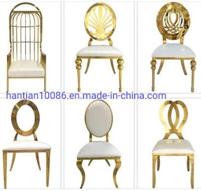 Eating Chair for Dining Room Stainless Steel Chair for Party or Wedding Event