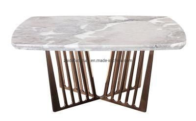 Metal Dining Room Furniture Centre Marble Side End Coffee Table