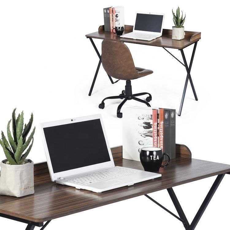 Modern Home Executive Boss Study Computer Stand Laptop Table 15mm PP Board Melamine Top Office Workstation Desk with Dam-Board