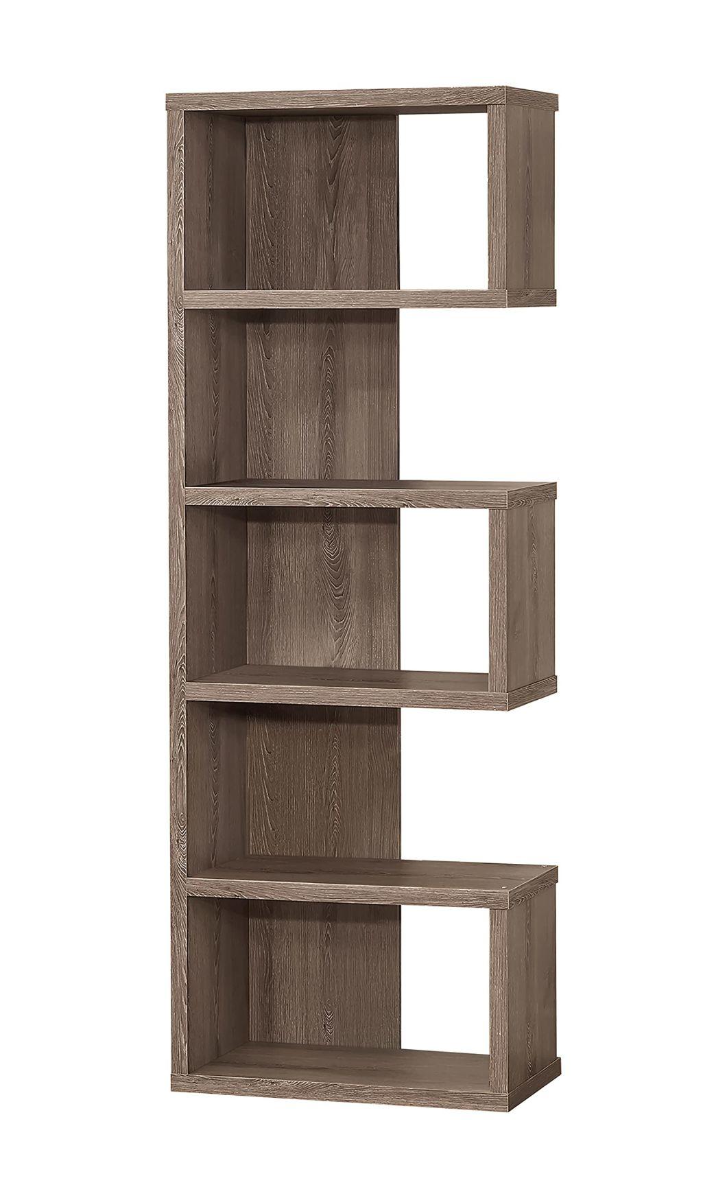 5-Tier Bookcase Storage Shelves Bookshelf