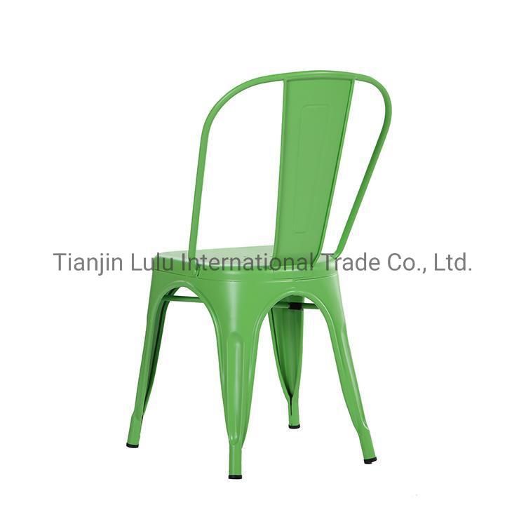 Hot Selling Best Price Steel Iron Frame Modern Design Vintage Industrial Dining Metal Chair