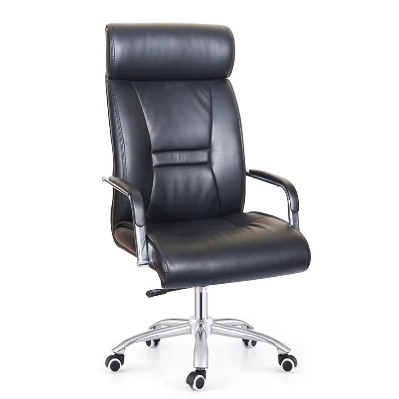 Office Chair Factory High Back Manager Chair Black Leather Executive Chair