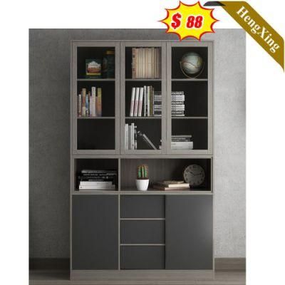 Latest Style Wooden Modern China Factory Wholesale Grey Color Middle Office Living Room Furniture Storage Drawer Cabinet