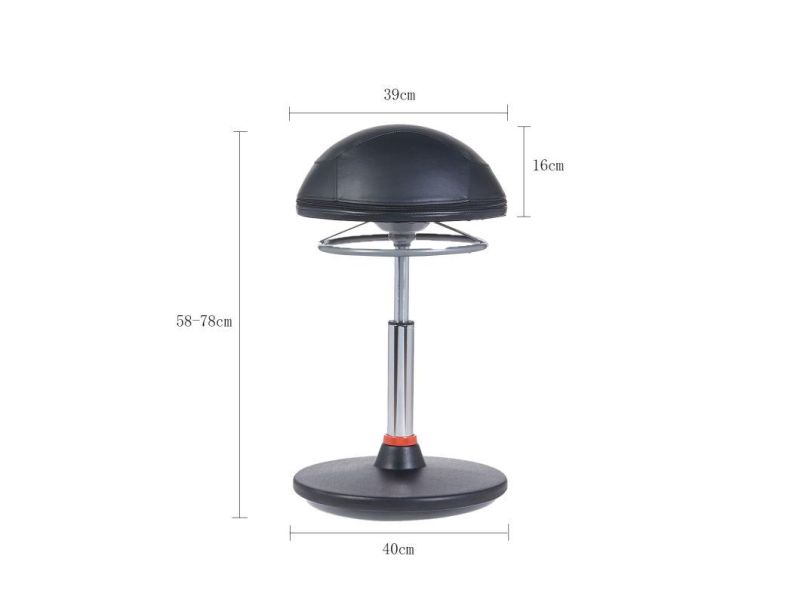 High Density Foam Adjustable Sit Stand Bar Stool Chair