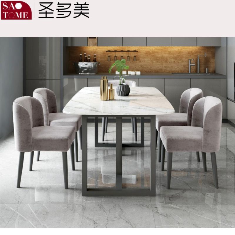 Modern Rock Board Furniture Titanium T-Shaped Table