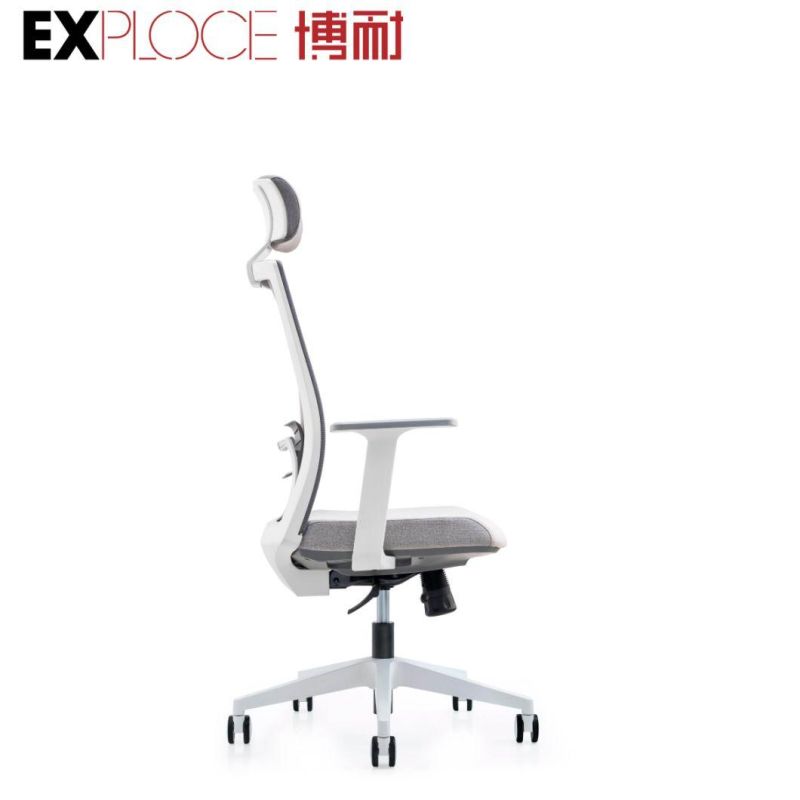 Ergonomic Swivel Revolving Office Chair PC Computer Racing Furniture White Flip-up Armrest Mesh High Back Comfort