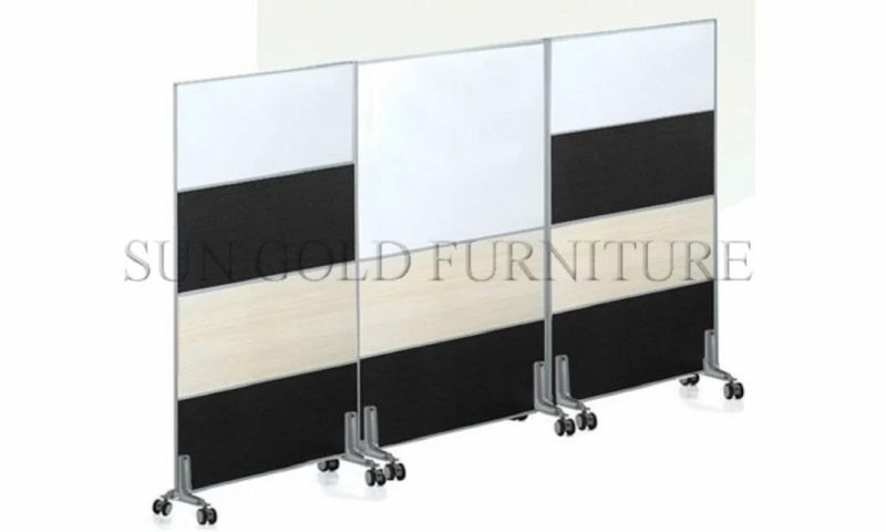 Movable Office Foldable Glass Sliding Wall Partitions (SZ-WST777)