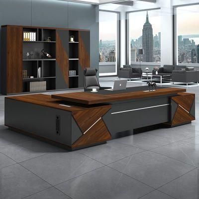 Boss Desk and Chair Combination Simple Modern Creative Fashion President Desk Manager Desk Executive Desk Supervisor Computer Desk