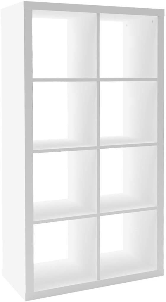 Bookcase Free Standing Decorative Storage Shelving Display Shelf and Room Divider 5-Tier Wooden Bookshelf