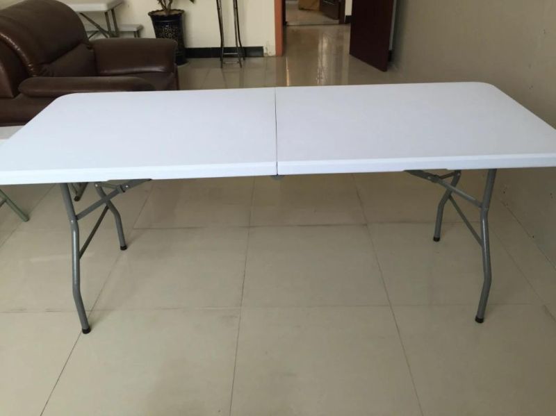 HDPE Plastic 8FT Folding in Half Table