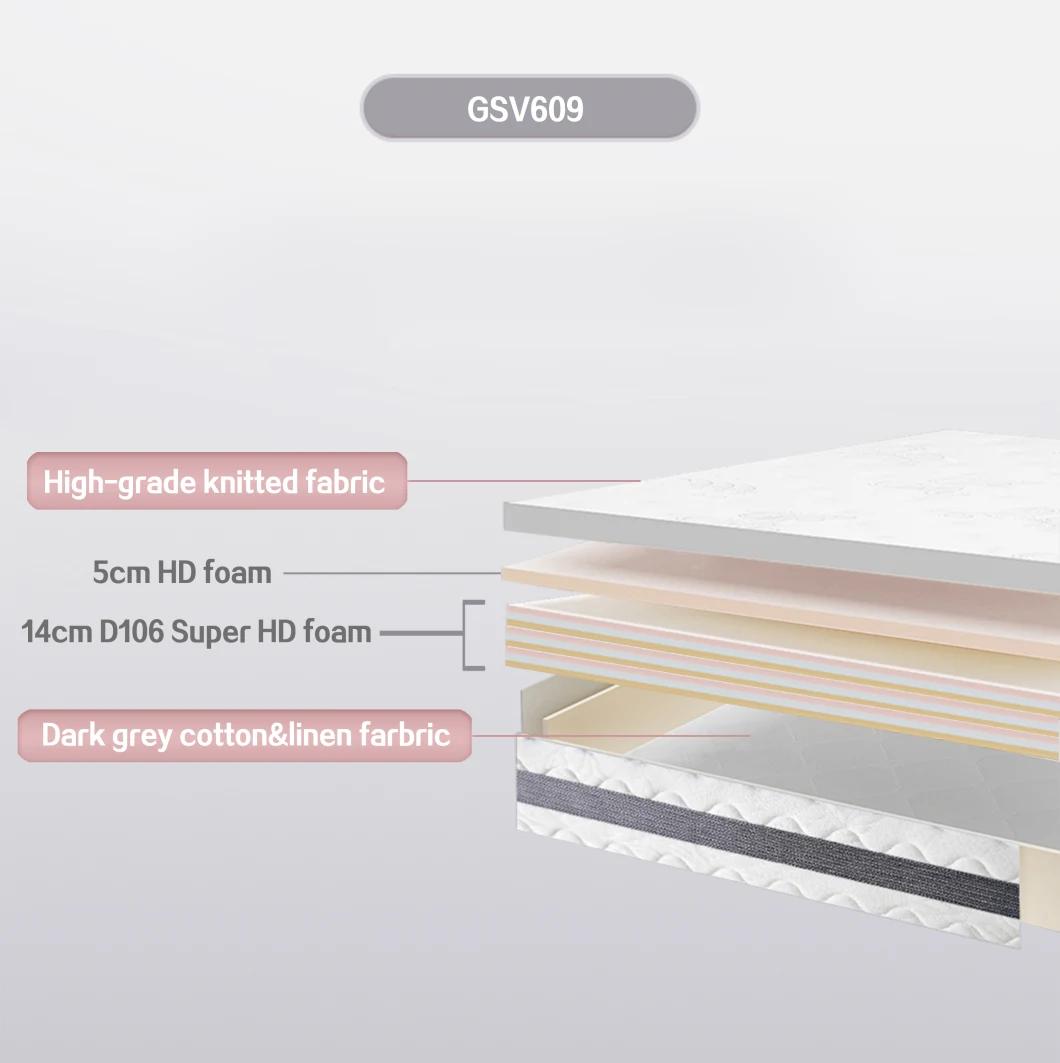 Chinese Furniture Bedroom Furniture Bed Mattress Foam mattress for Hotel Gsv609