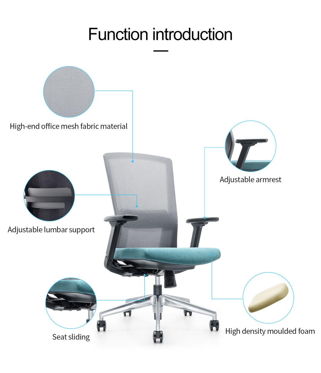 Low Price Good Quality Modern Mesh Swivel Ergonomic Executive Computer Gaming Meeting Training Staff Visitor Office Chair Home Furniture