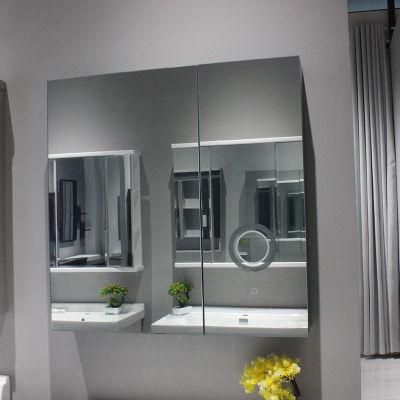 Single, Double, Door Home Decor Bathroom Lighted Mirror Cabinet with Touch Sensor