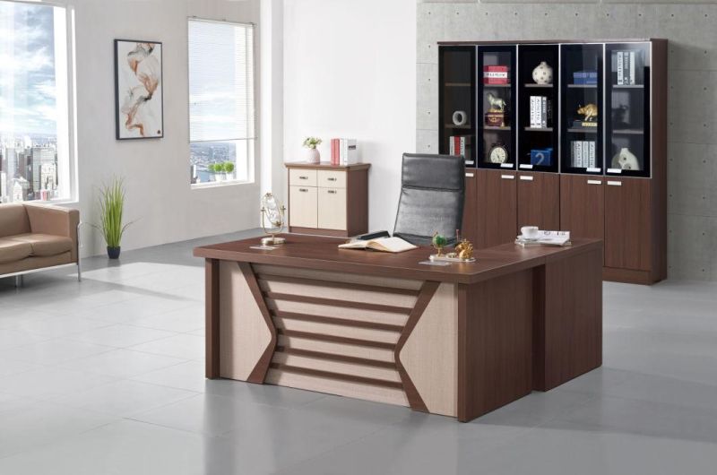 Hot Sale Patent Design L Shaped MDF Modern Executive Office Table