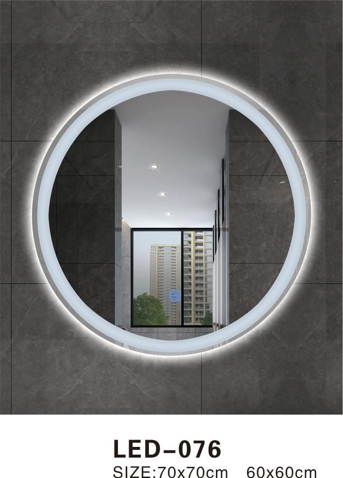 European Design Round LED Mirror for Bathroom Wall