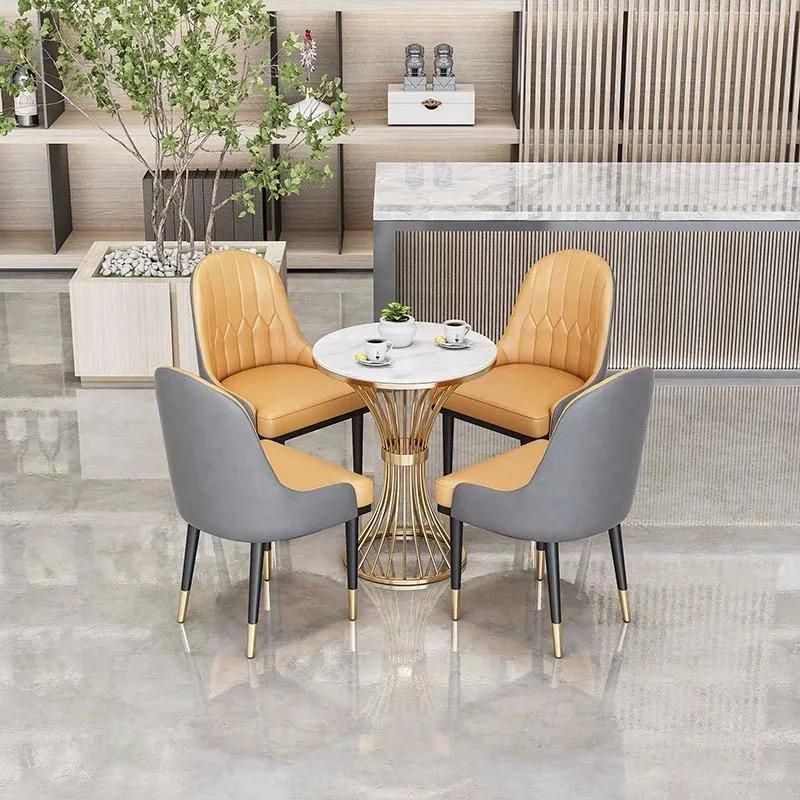 High Quality Modern Marble Gold Stainless Steel Home Furniture Center Restaurant Coffee Table