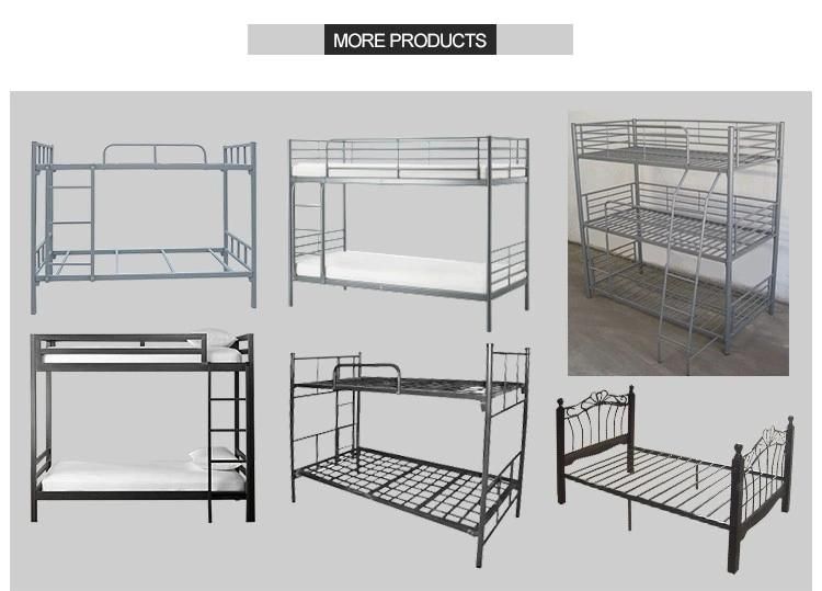 Modern Furniture School Kids Double Project Dormitory Steel Metal Frame Bunk Beds