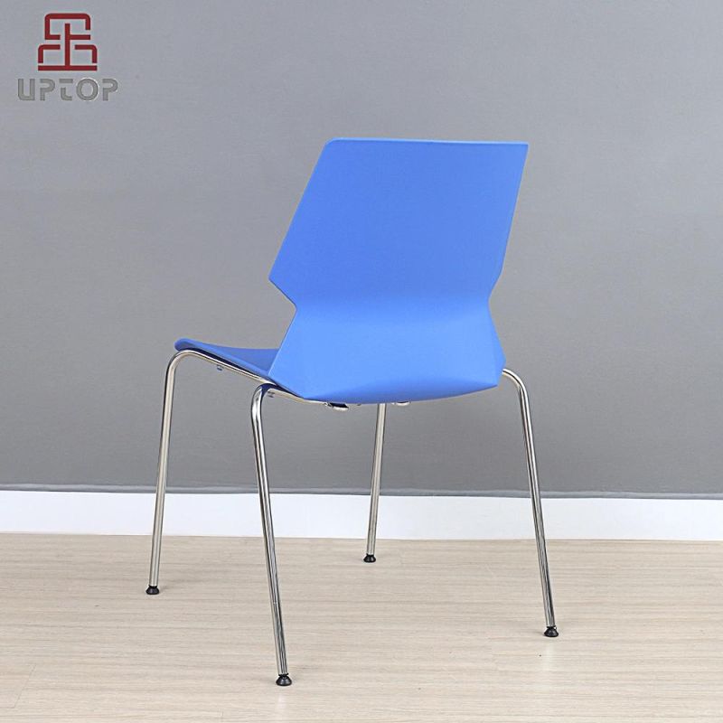 2022 Colorful Modern Design Restaurant Kitchen Cafe Plastic Chair Stackable Dining Plastic Chair