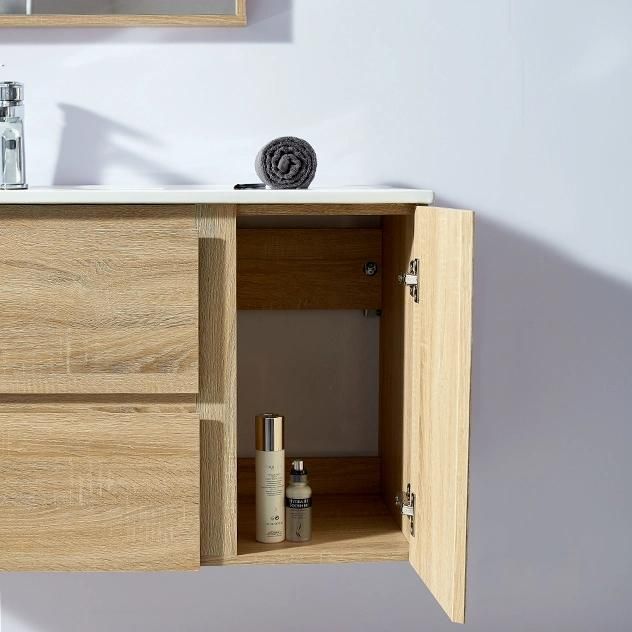 OEM Wall Mounted Storage Wash Basin Cabinet Vanity Wooden Modern Bathroom Furniture