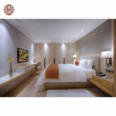 Elegant Burlywood Color Hotel Standard Bedroom Furniture