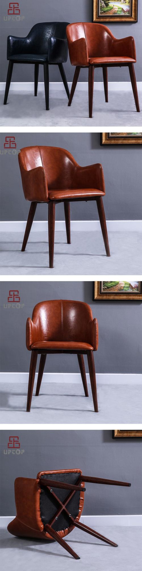 (SP-HC583) Restaurant Furniture Leather Chair with Arm Modern