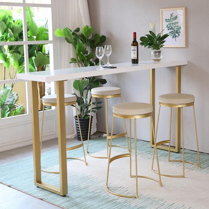 New Modern Furniture Golden Iron Frame Bar Chairs