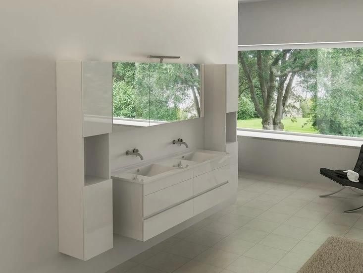 2022 Modern and Simple Bathroom Vanity Vanities with Double Basin