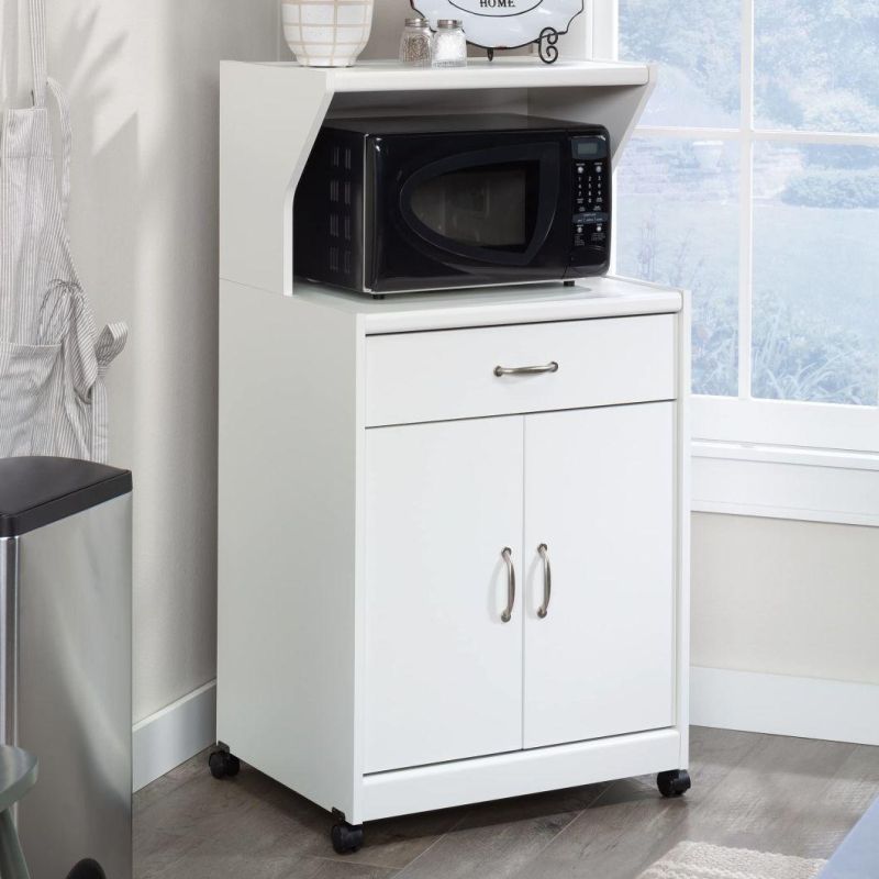 Microwave/Kitchen Cart with Raven Oak Finish