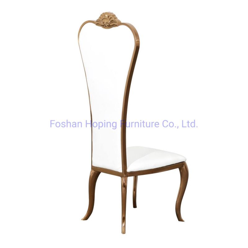 Professional Custom Modern Hotel Restaurant Furniture Set Supply for 5-Star Royal Style Tan Brown Coffee Leather Hotel Banquet Wedding Dining Chair