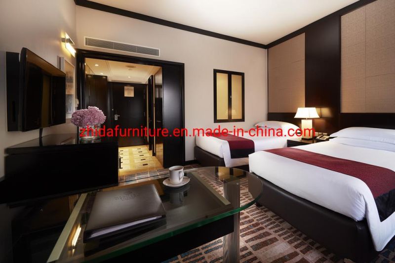 Customized China Solid Wood Modern Hotel Bedroom Furniture Suite