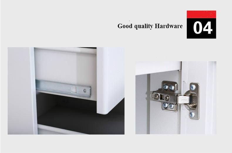 Factory Price 3 Drawers Steel Office Metal Desk with Key Lock