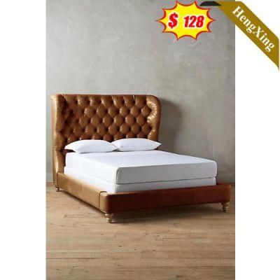 European Style Frame Hotel King Sizes Modern Design Bedroom Sets Furniture Leather Bed