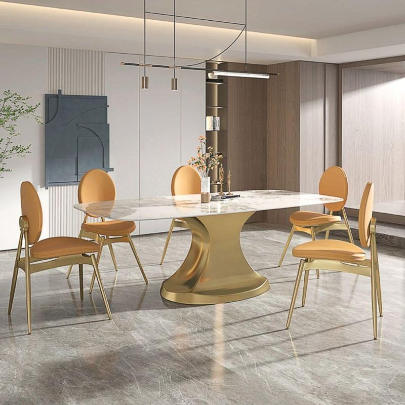 Italian Style Simple Popular Living Room Dining Room Furniture Net Dining Table