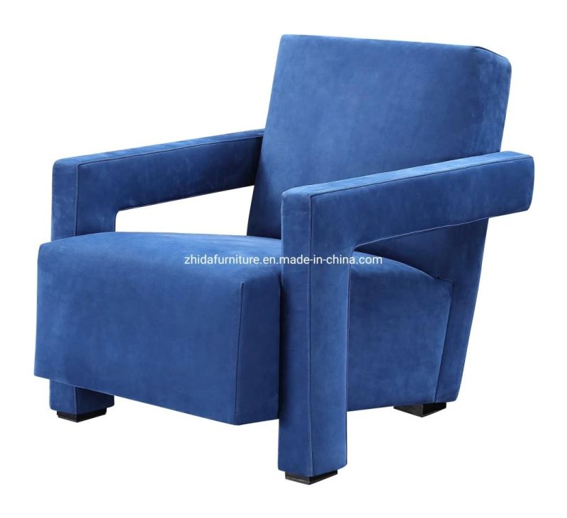 Modern Furniture Blue Fabric Living Room Chair