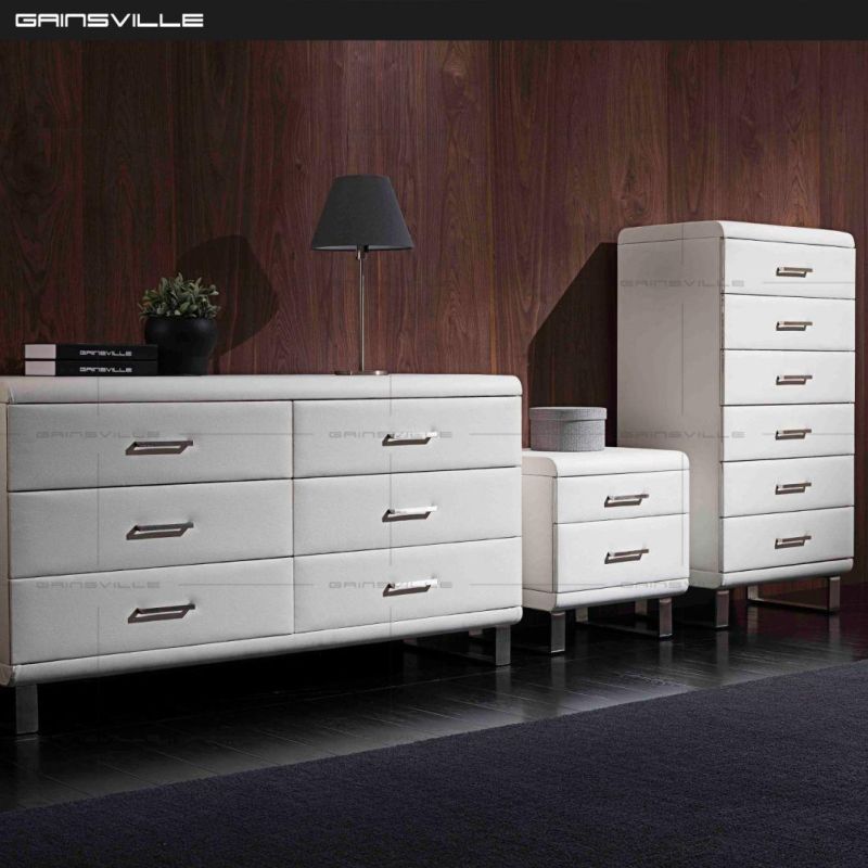 Wholesale Bedside Cabinet Modern Bedroom Furniture Casegoods Sets 2 Drawers Night Table Upholstered Nightstand