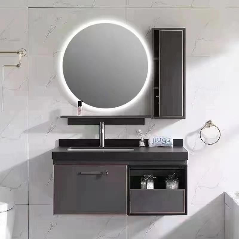 Simplicity Bathroom Cabinet with LED Vanity Mirror, Wall Mounted Sink Cabinet