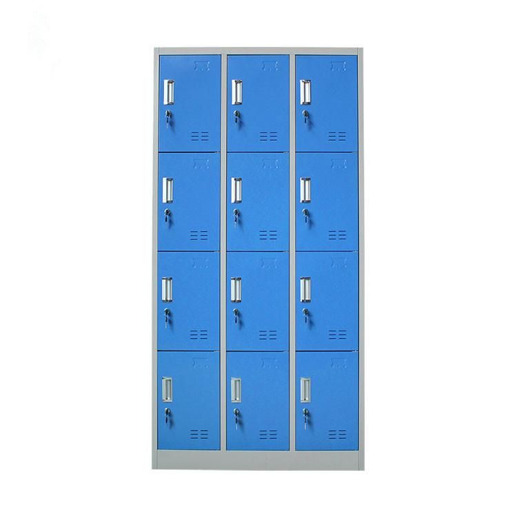 Modern Italian Closet Furniture Kd 12 Door Worker School Wardrobe Closet in Promotion