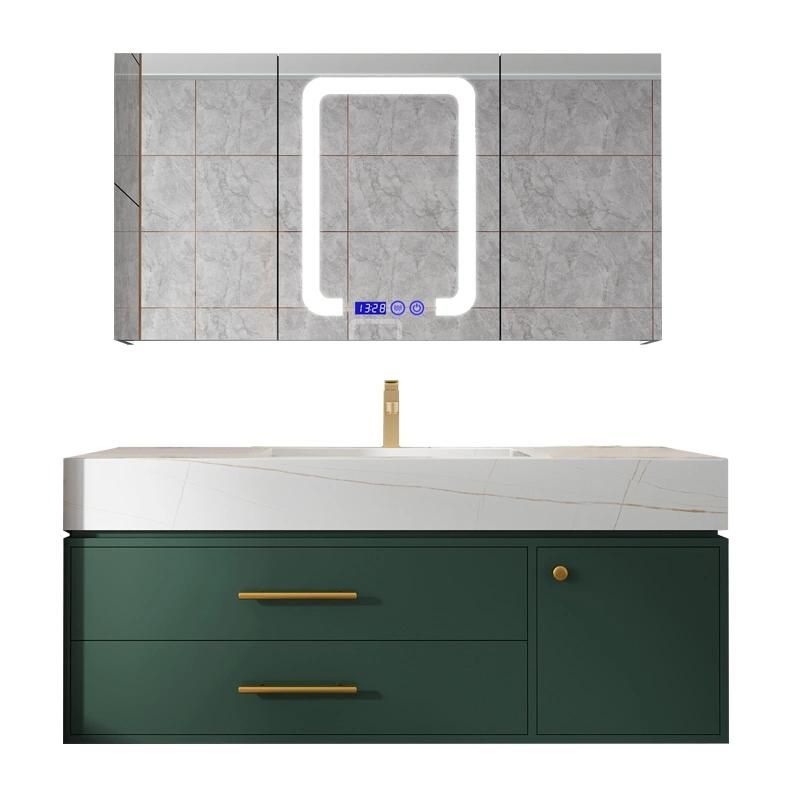 Wholesale Mesa of Rock Plate Ceramic Wash Basin Bathroom Vanity Bathroom Mirror Cabinet