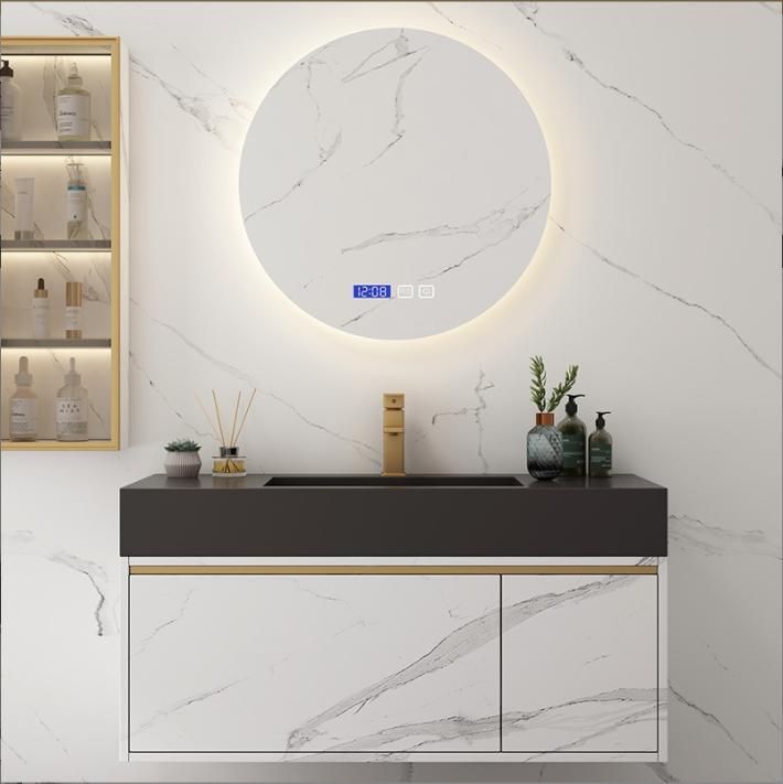 Bathroom Vanity Combination Light Luxury Rock Board Modern Simple Bathroom Mirror Cabinet