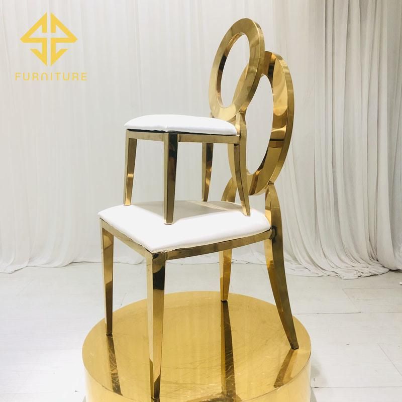 China Factory Wholesale Event Party Wedding Use Dining Furniture Stainless Steel Chair