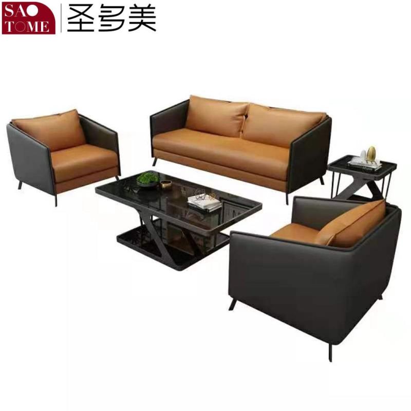 Modern Explosion Style Home Furniture Independent Office Comfortable Nano Leather Sofa