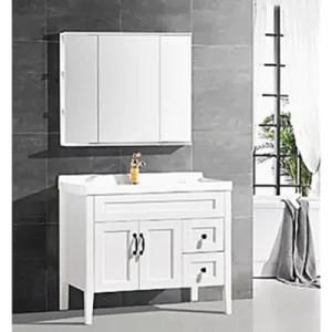 100cm Modern Floor Mounted Solid Wood Bathroom Vanity 130-100