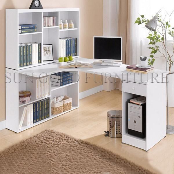 Product Wooden Bookcase with Study Table Custom Computer Tables (SZ-CDT036)