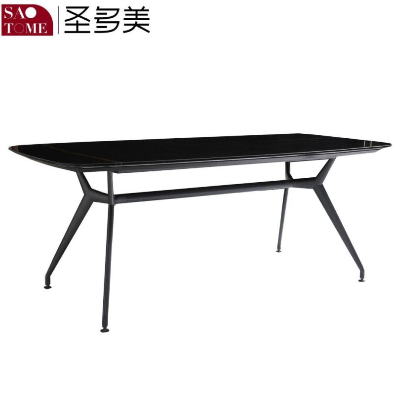 Hot Selling Home Furniture Rock Board Wooden Dining Table