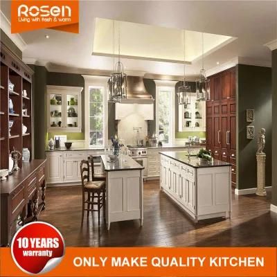 Classic European Style High Quality Solid Wood Modular Kitchen Cabinet