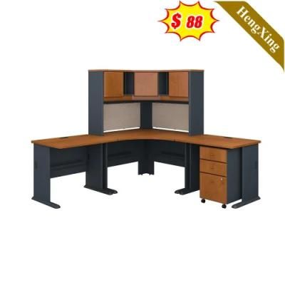 Modern MDF L Shaped Boss CEO Manager Office Table Executive Wooden Desk for Office Furniture