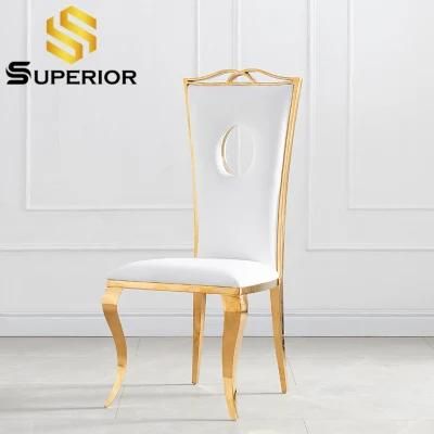 Fashion Design European Style Gold Metal Chair Dining